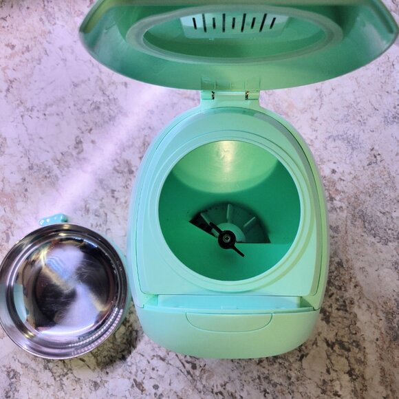 DOGNESS 2L Programmable Automatic Pet Feeder, Aqua Green - Picture 3 of 8